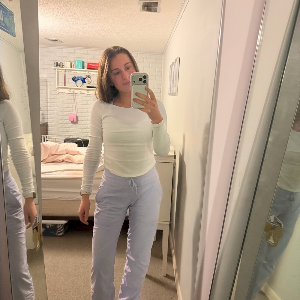 Lululemon lavender frost dance studio pants full length